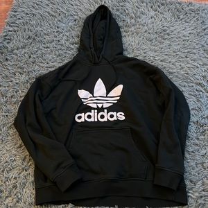 Adidas black sweatshirt/hoodie